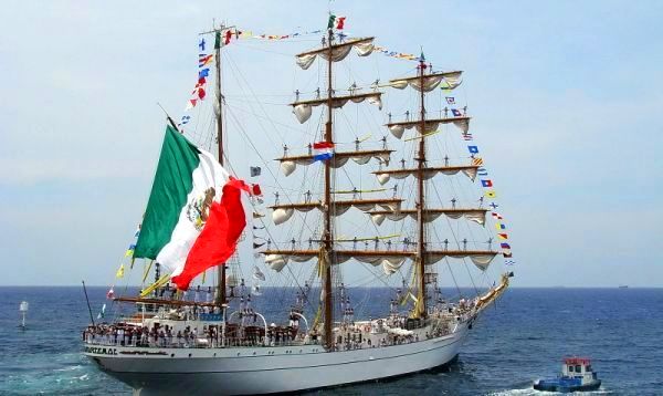 Mexican Navy Training Ship Visits England's Portsmouth Naval Base